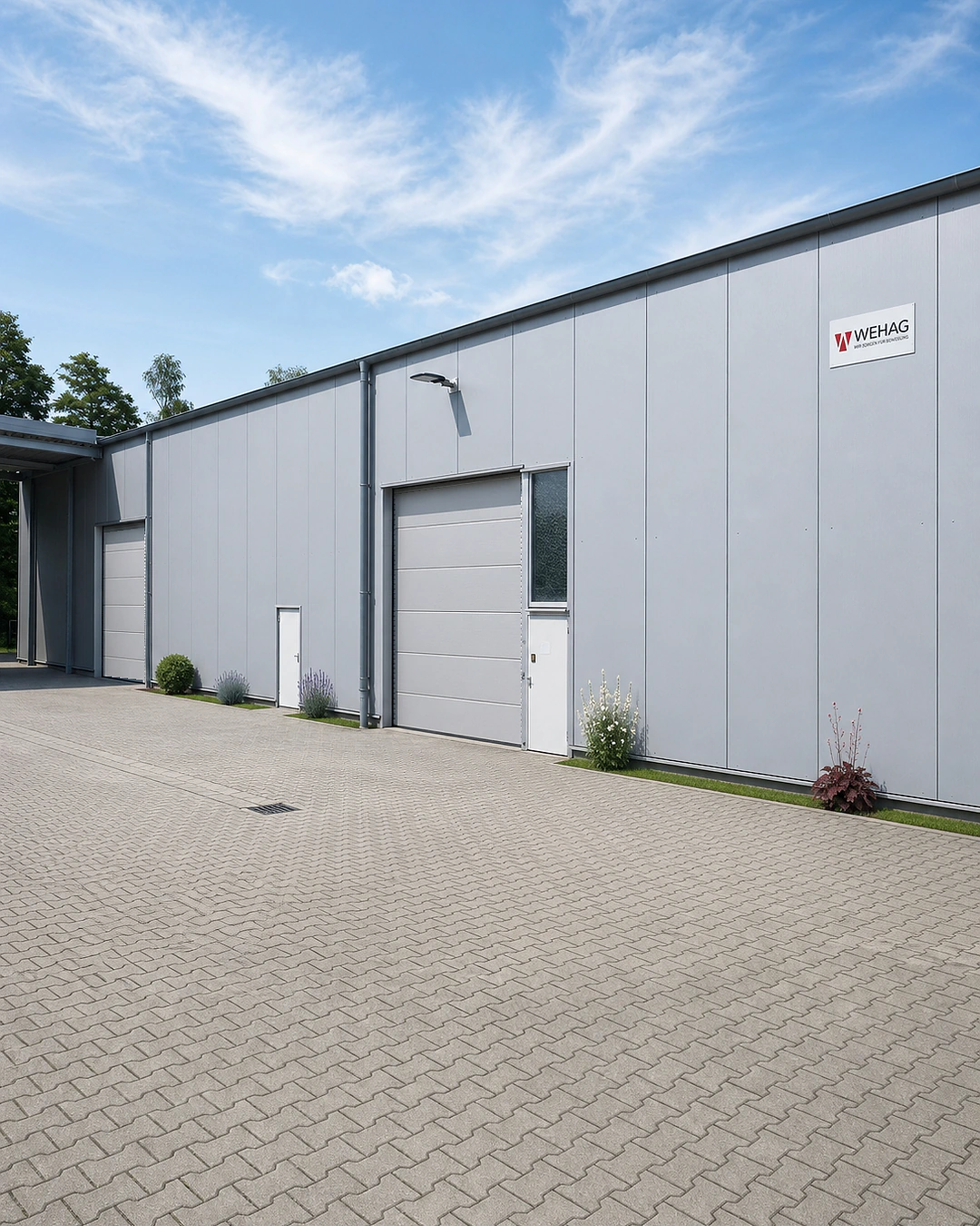 Firmengebäude und Verladebereich der WEHAG GmbH